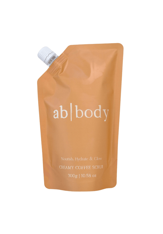 Creamy Coffee Scrub Pouch + Complimentary refillable Jar! - ab body